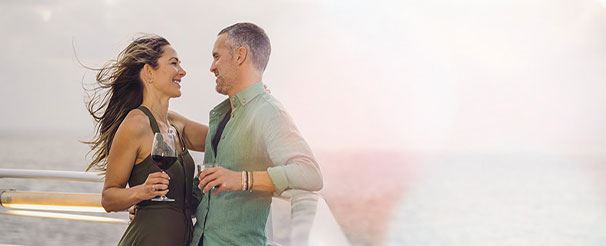 couple on princess cruise ship