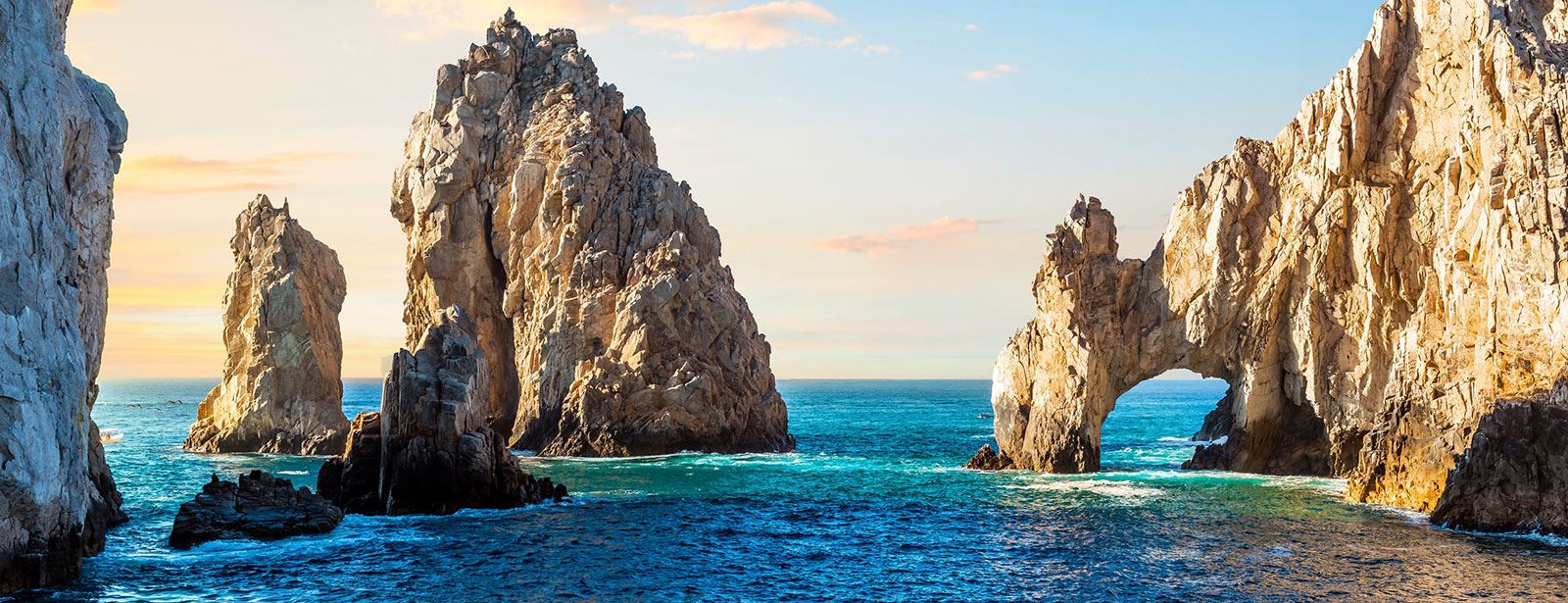 Rock formations on the bay of Baja Mexico